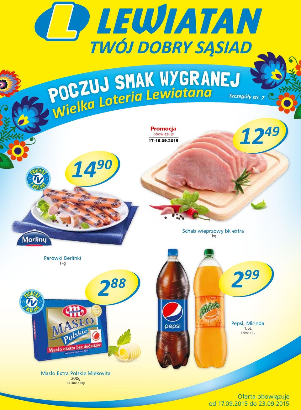 2015 12 49 Schab wieprzowy bk extra Parówki Berlinki PRODUKT 288 299