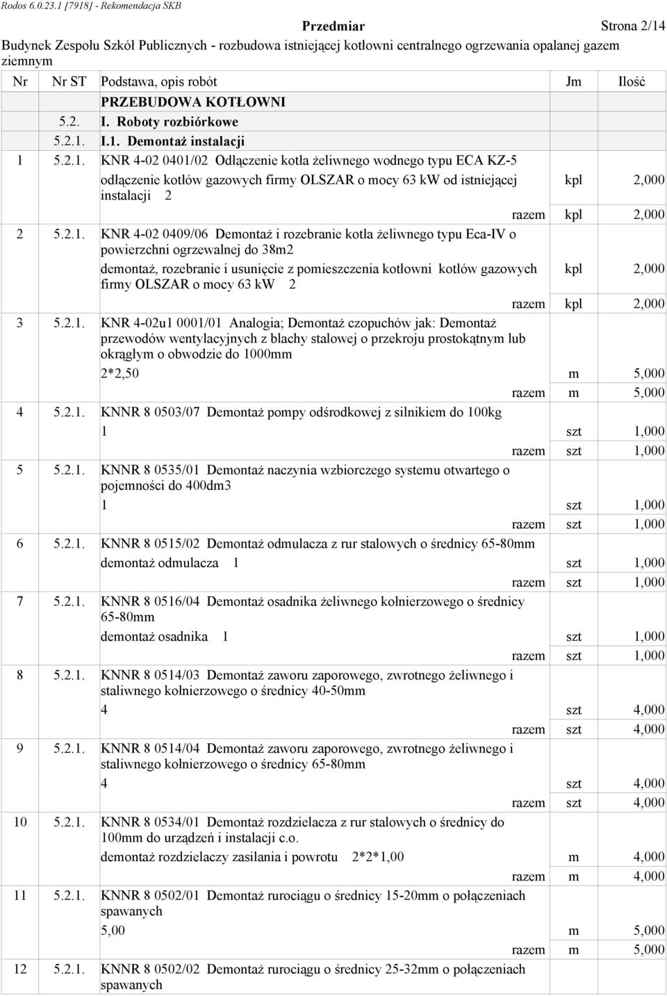 OLSZAR o mocy 63 kw 2 3 5.2.1.