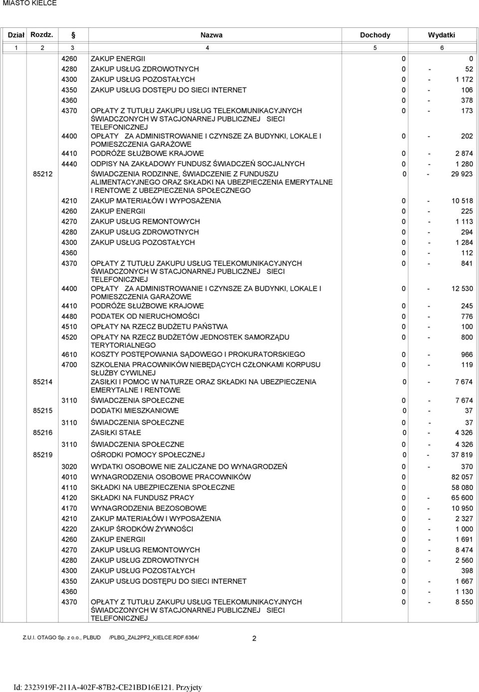 DOSTĘPU DO SIECI INTERNET OPŁATY ZA ADMINISTROWANIE I CZYNSZE ZA BUDYNKI, LOKALE I POMIESZCZENIA GARAŻOWE ŚWIADCZENIA RODZINNE, ŚWIADCZENIE Z FUNDUSZU ALIMENTACYJNEGO ORAZ SKŁADKI NA UBEZPIECZENIA