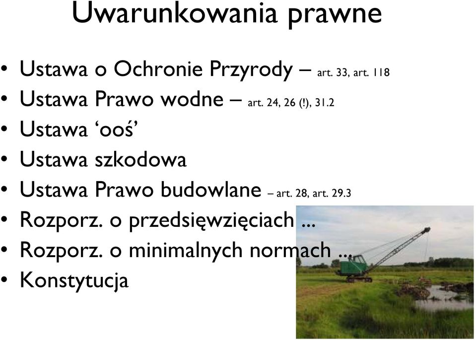 2 Ustawa ooś Ustawa szkodowa Ustawa Prawo budowlane art.