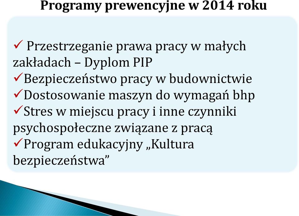 Dostosowanie maszyn do wymagań bhp Stres w miejscu pracy i inne