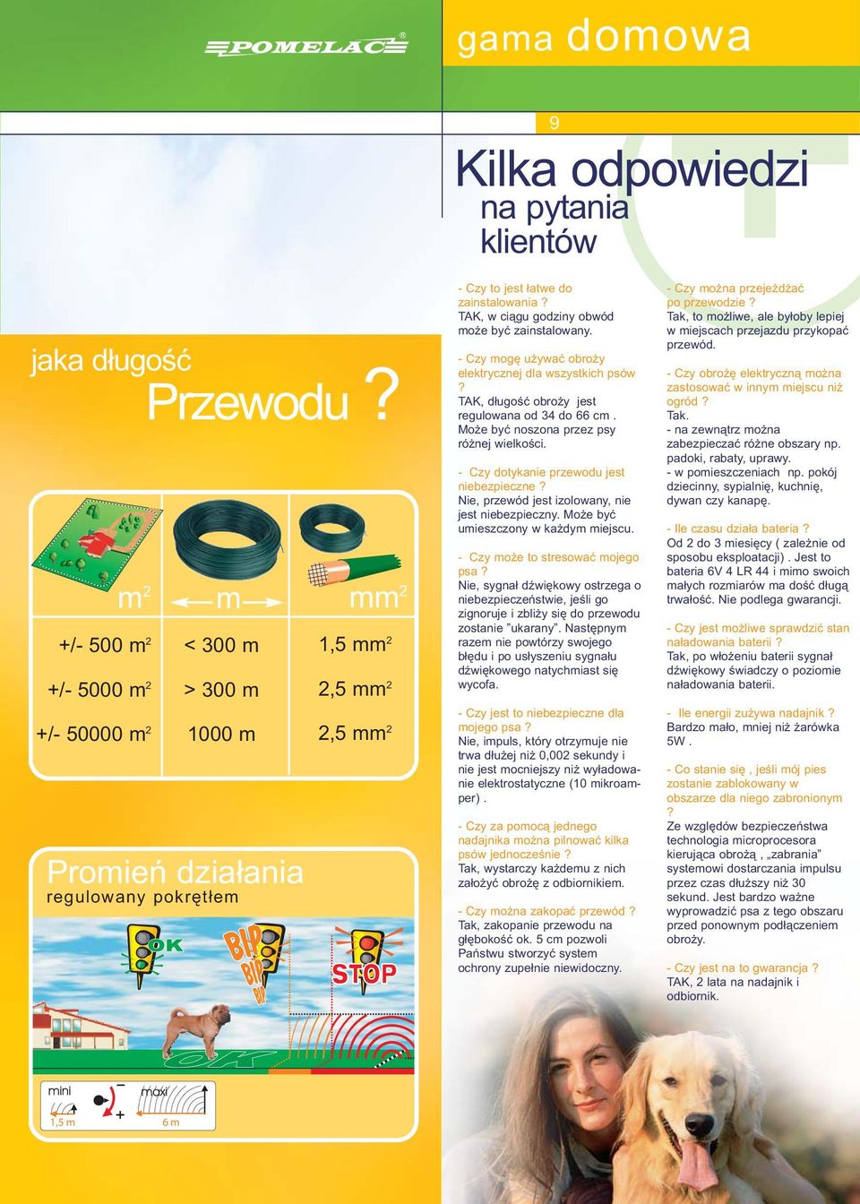 zainstalowania? TAK, w ciągu godziny obwód może być zainstalowany. - Czy mogę używać obroży elektrycznej dla wszystkich psów? TAK, długość obroży jest regulowana od do 66 cm.