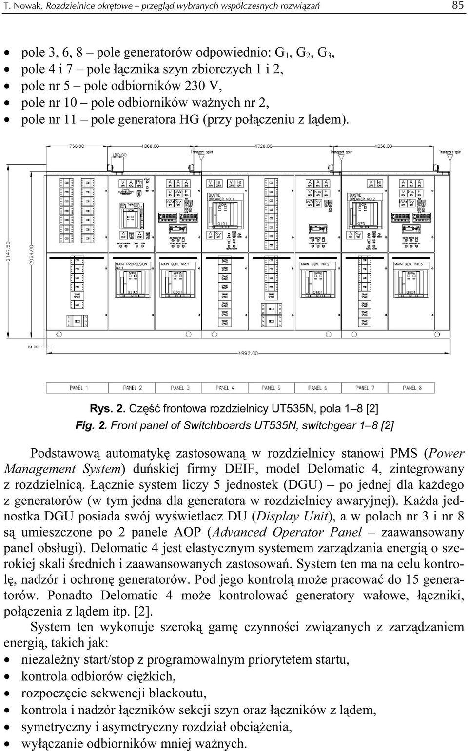 0 V, pole nr 10 pole odbiorników ważnych nr 2,