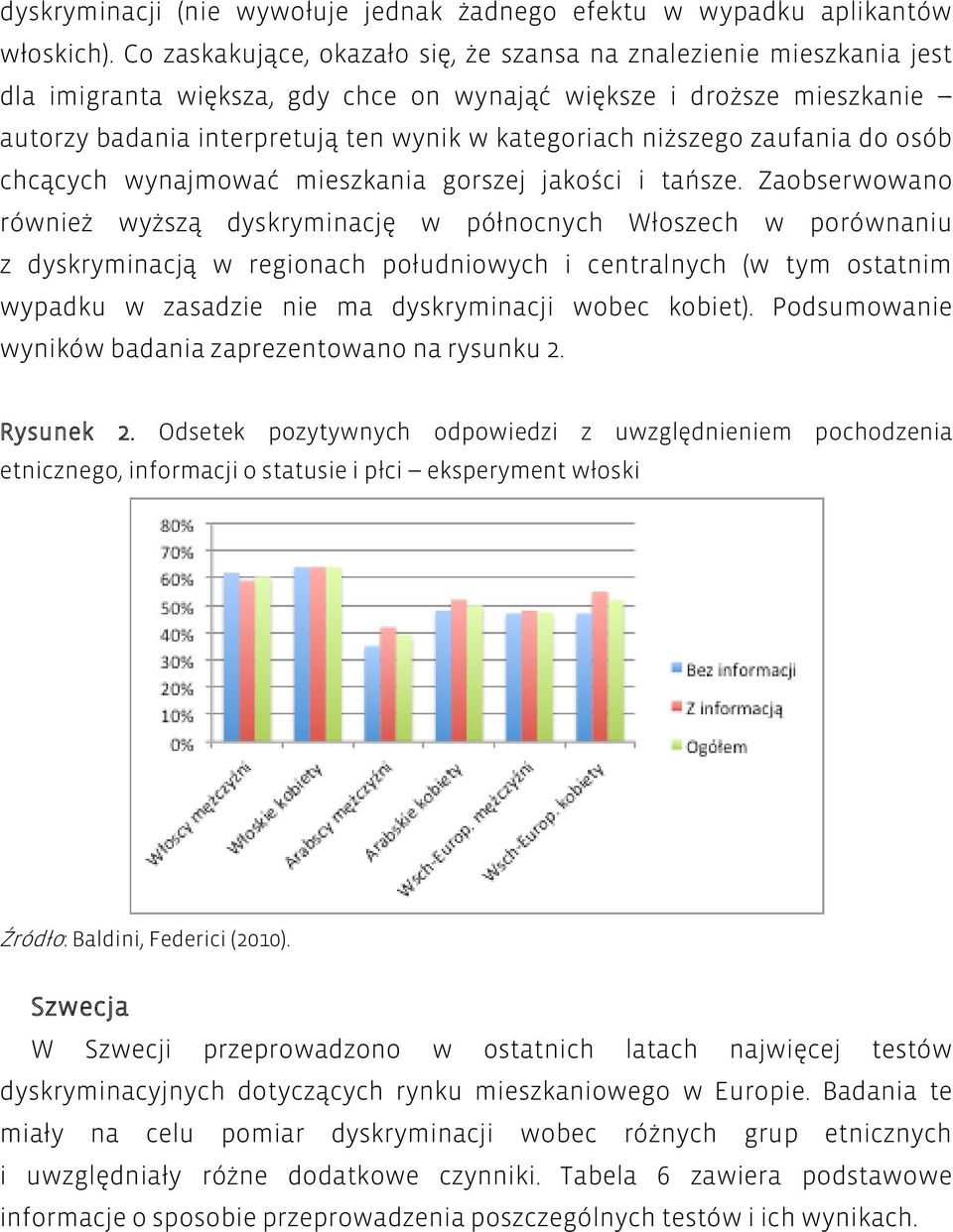 niższego zaufania do osób chcących wynajmować mieszkania gorszej jakości i tańsze.