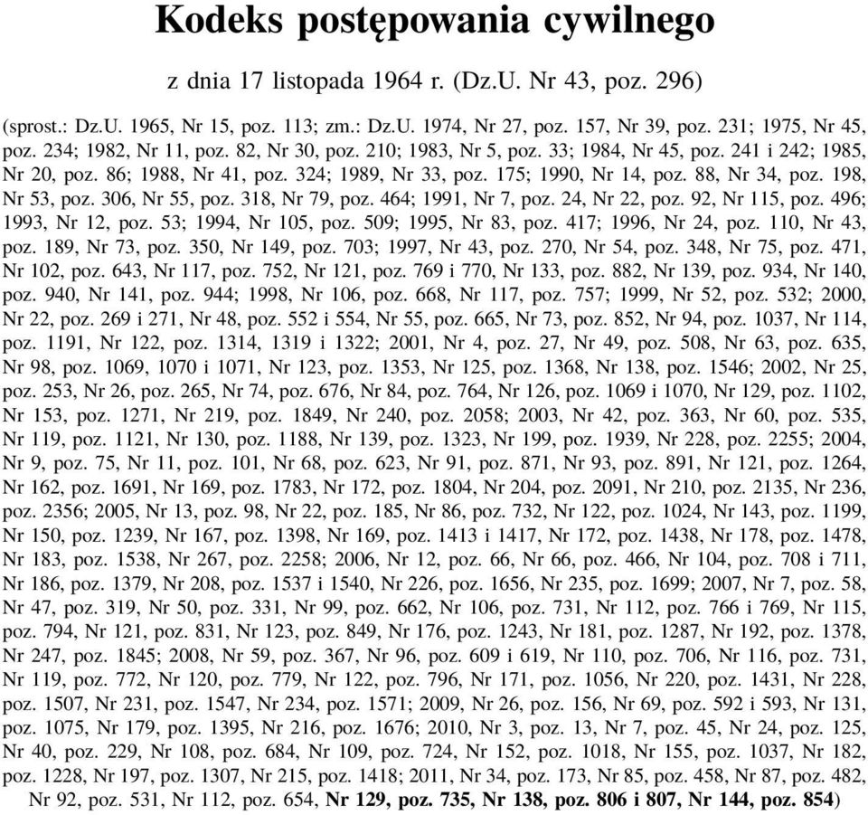 198, Nr 53, poz. 306, Nr 55, poz. 318, Nr 79, poz. 464; 1991, Nr 7, poz. 24, Nr 22, poz. 92, Nr 115, poz. 496; 1993, Nr 12, poz. 53; 1994, Nr 105, poz. 509; 1995, Nr 83, poz. 417; 1996, Nr 24, poz.