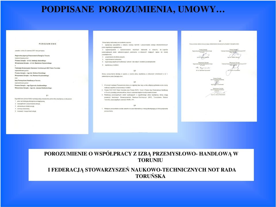 PRZEMYSŁOWO- HANDLOWĄ W TORUNIU I