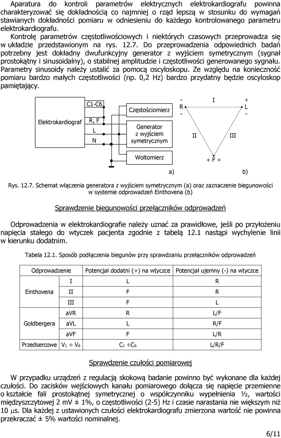 Do przeprowadzenia odpowiednich badań potrzebny jest dokładny dwuunkcyjny generator z wyjściem symetrycznym (sygnał prostokątny i sinusoidalny), o stabilnej amplitudzie i częstotliwości generowanego