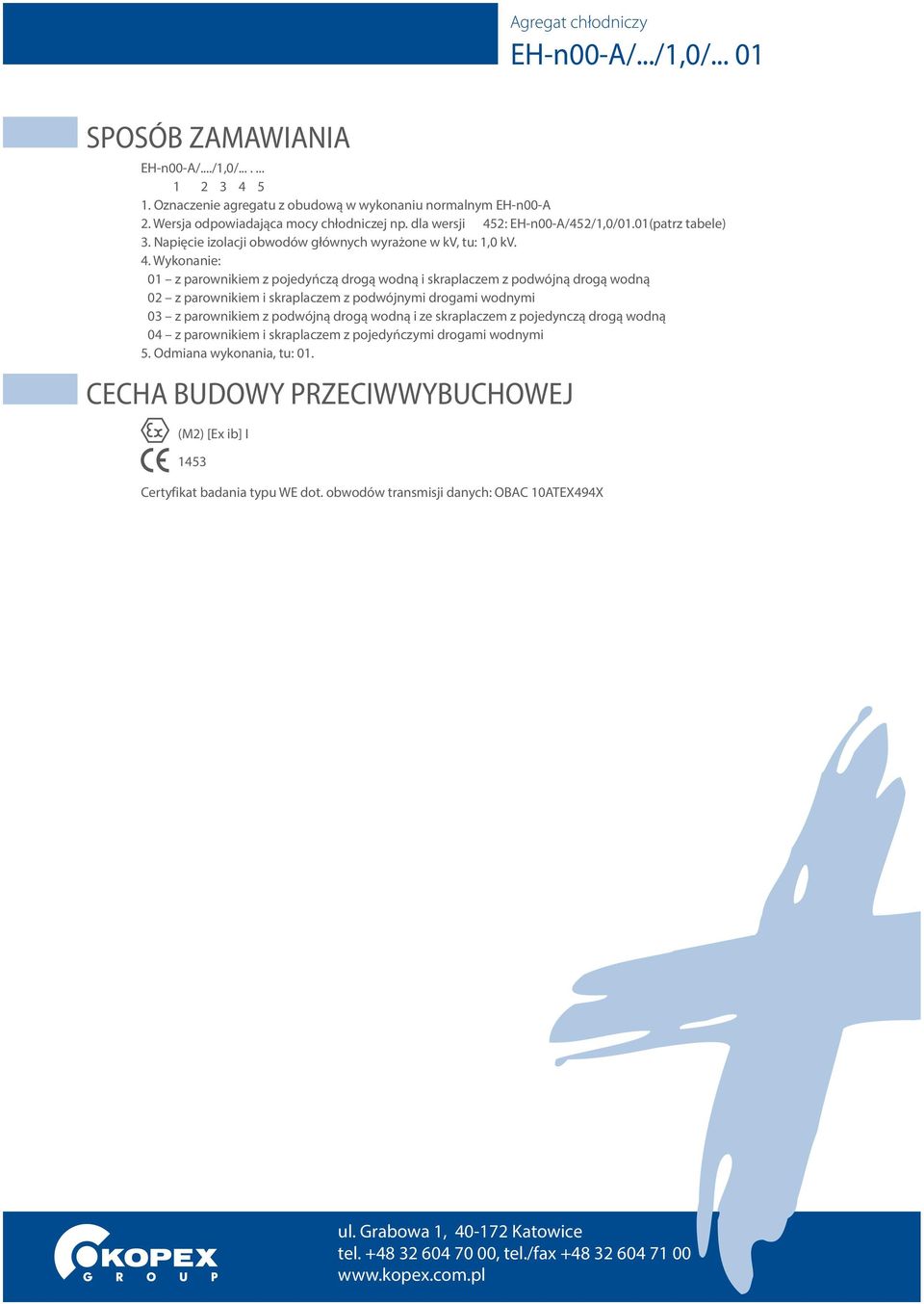 2: E-n00-A/452/1,0/01.01(patrz tabele) 3. Napięcie izolacji obwodów głównych wyrażone w kv, tu: 1,0 kv. 4.