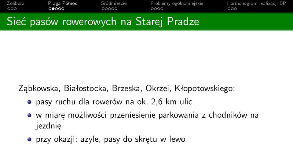 rowerów na ok.