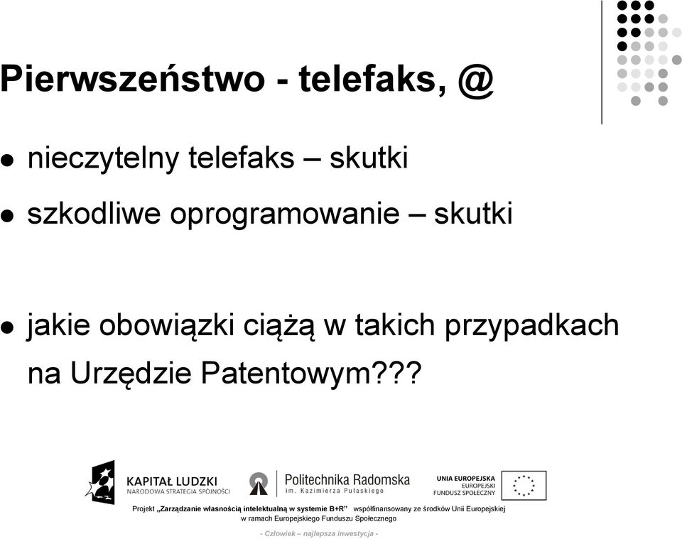 oprogramowanie skutki jakie obowiązki