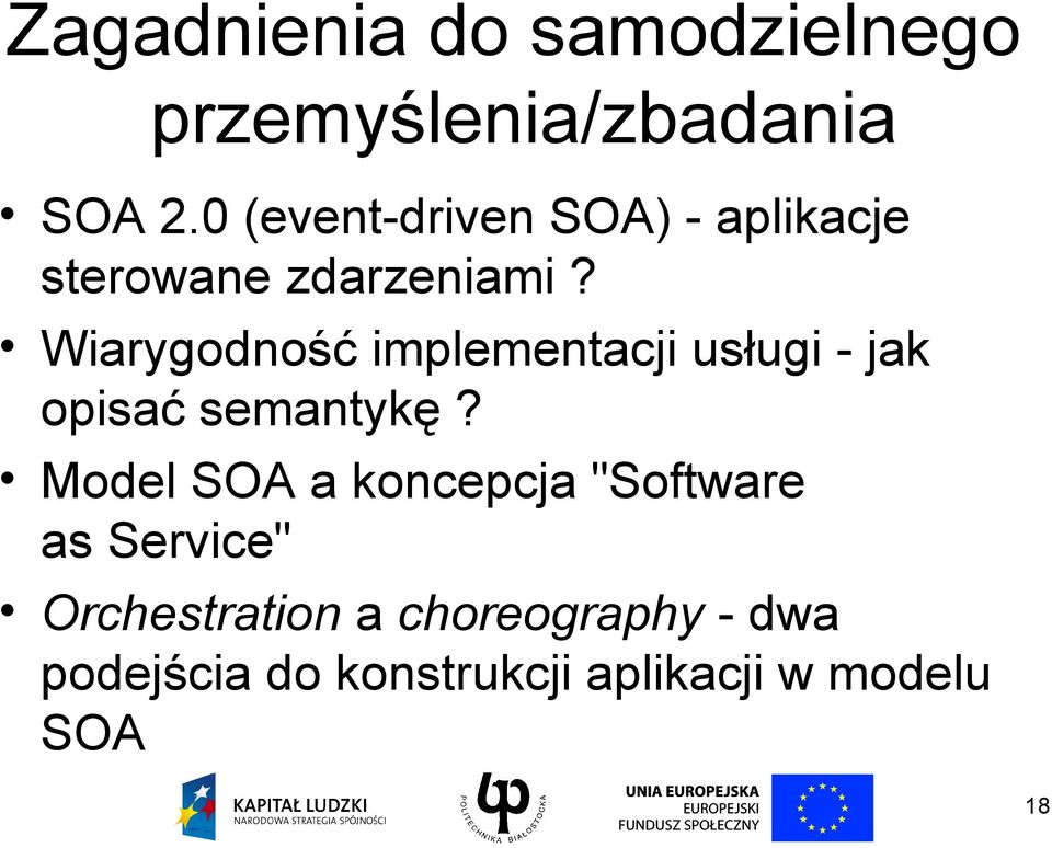 Wiarygodność implementacji usługi - jak opisać semantykę?