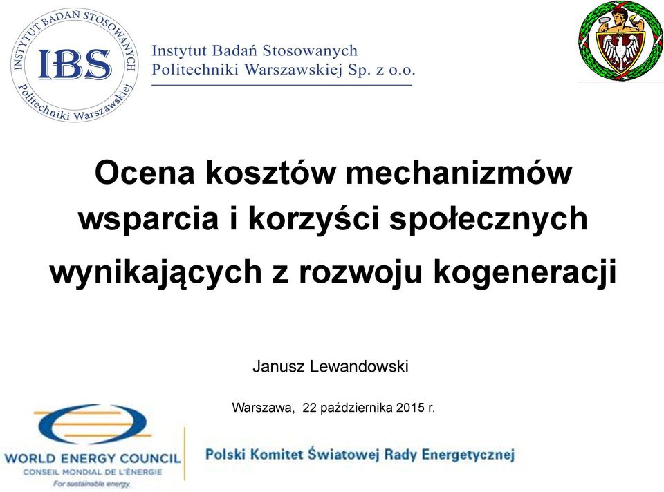 rozwoju kogeneracji Janusz