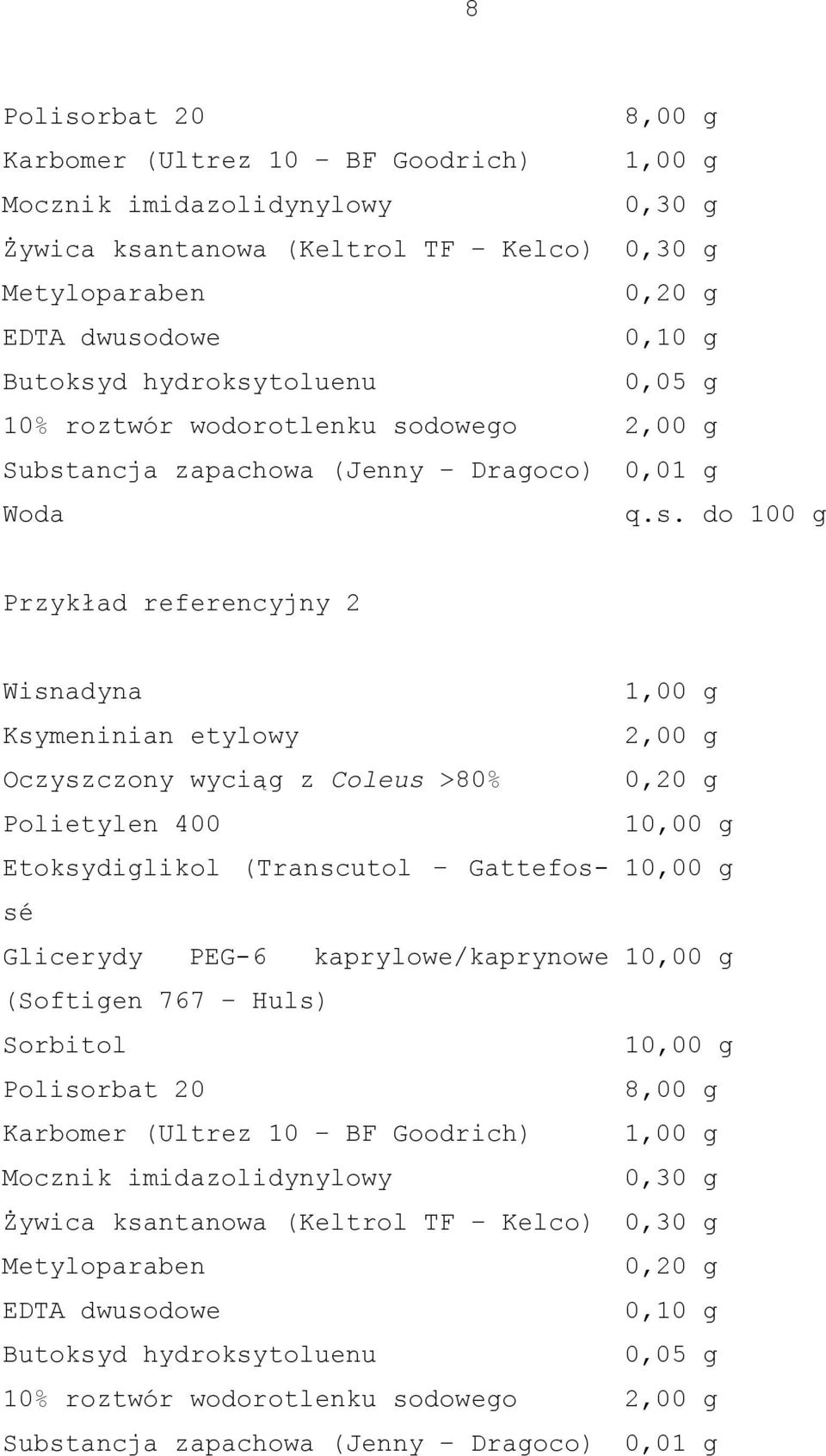 dowego 2,00 g Subst