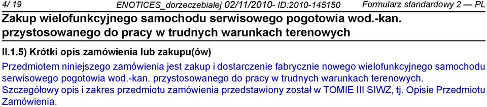 fabrycz nowego wielofunkcyjnego samochodu serwisowego pogotowia wod.-kan.