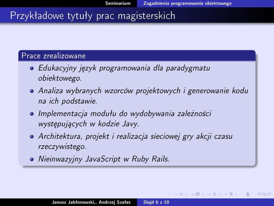 Implementacja moduªu do wydobywania zale»no±ci wyst puj cych w kodzie Javy.