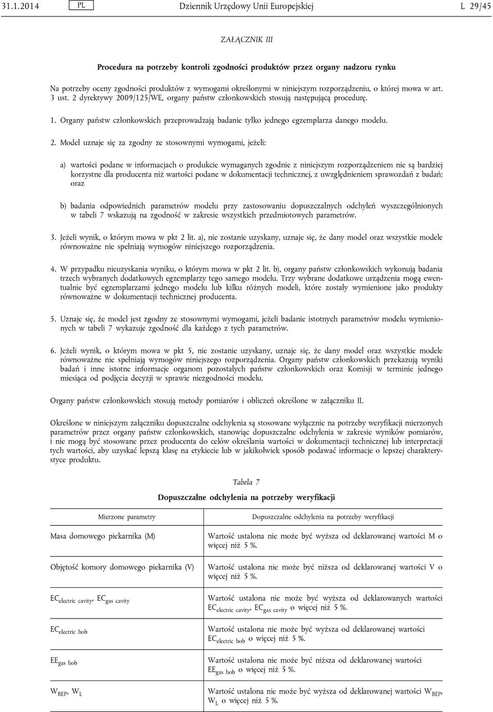 Organy państw członkowskich przeprowadzają badanie tylko jednego egzemplarza danego modelu. 2.