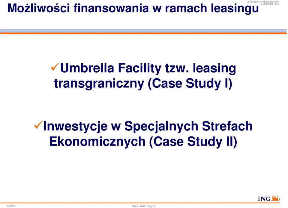 leasing transgraniczny (Case Study I)