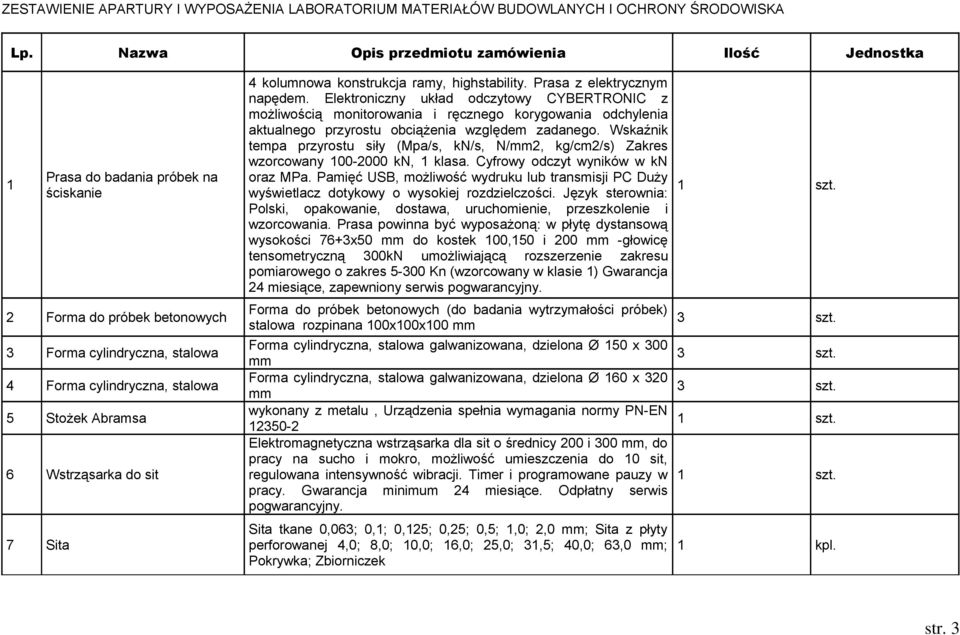 Elektroniczny układ odczytowy CYBERTRONIC z możliwością monitorowania i ręcznego korygowania odchylenia aktualnego przyrostu obciążenia względem zadanego.