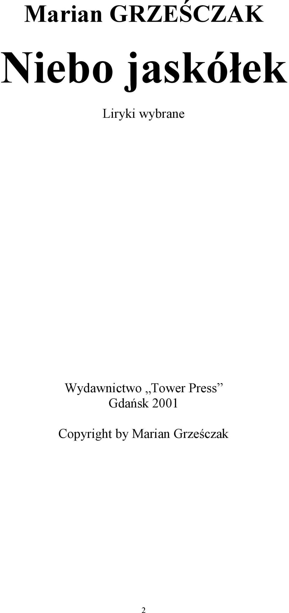 Wydawnictwo Tower Press