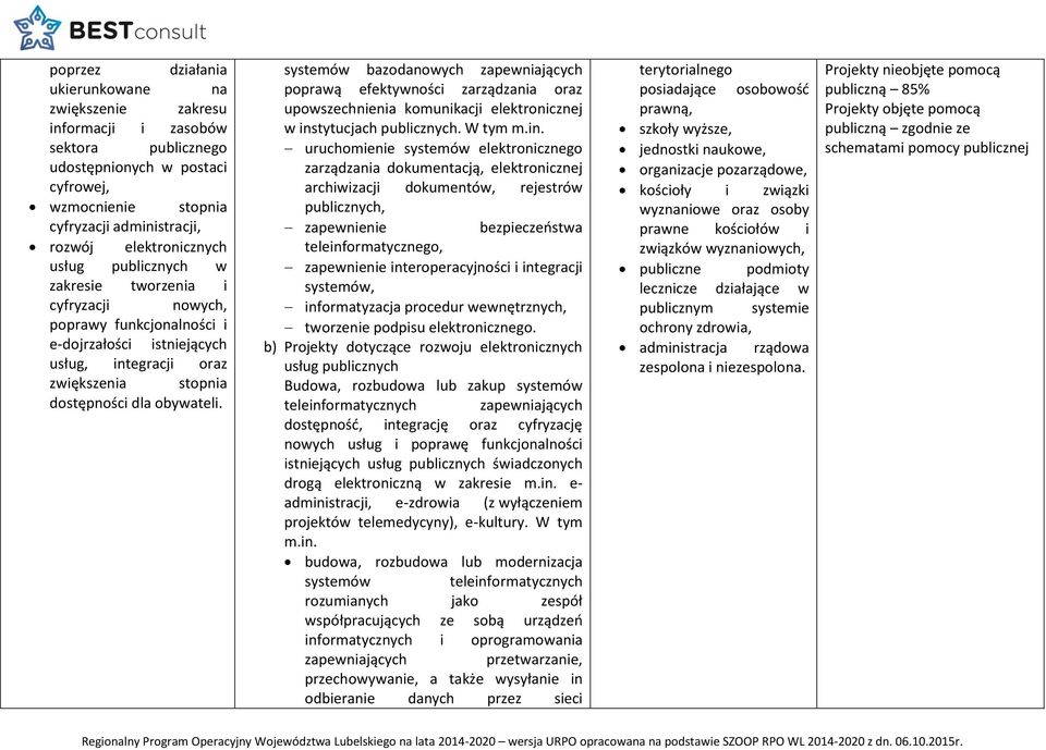 systemów bazodanowych zapewniających poprawą efektywności zarządzania oraz upowszechnienia komunikacji elektronicznej w ins