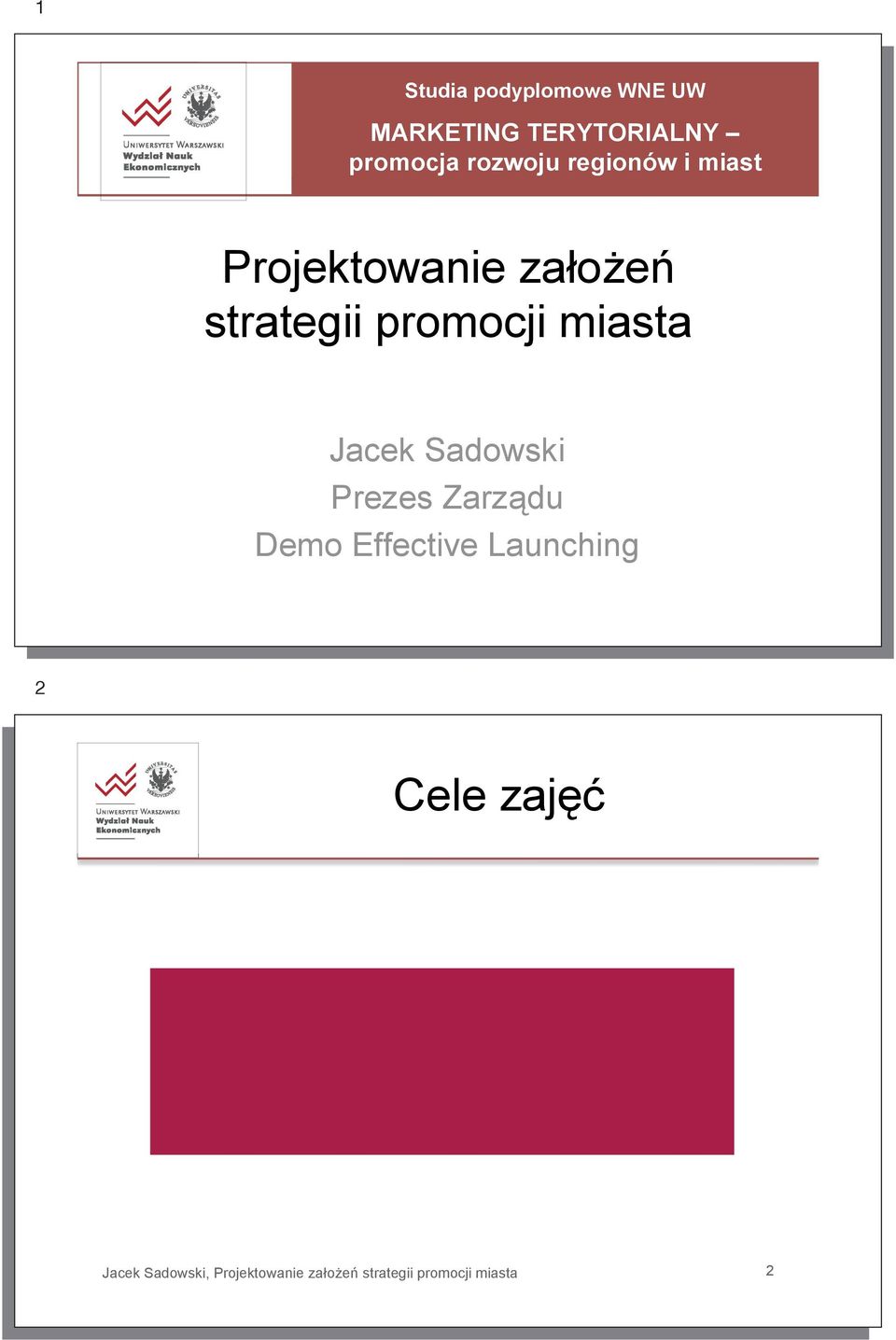 Projektowanie za o e strategii promocji miasta