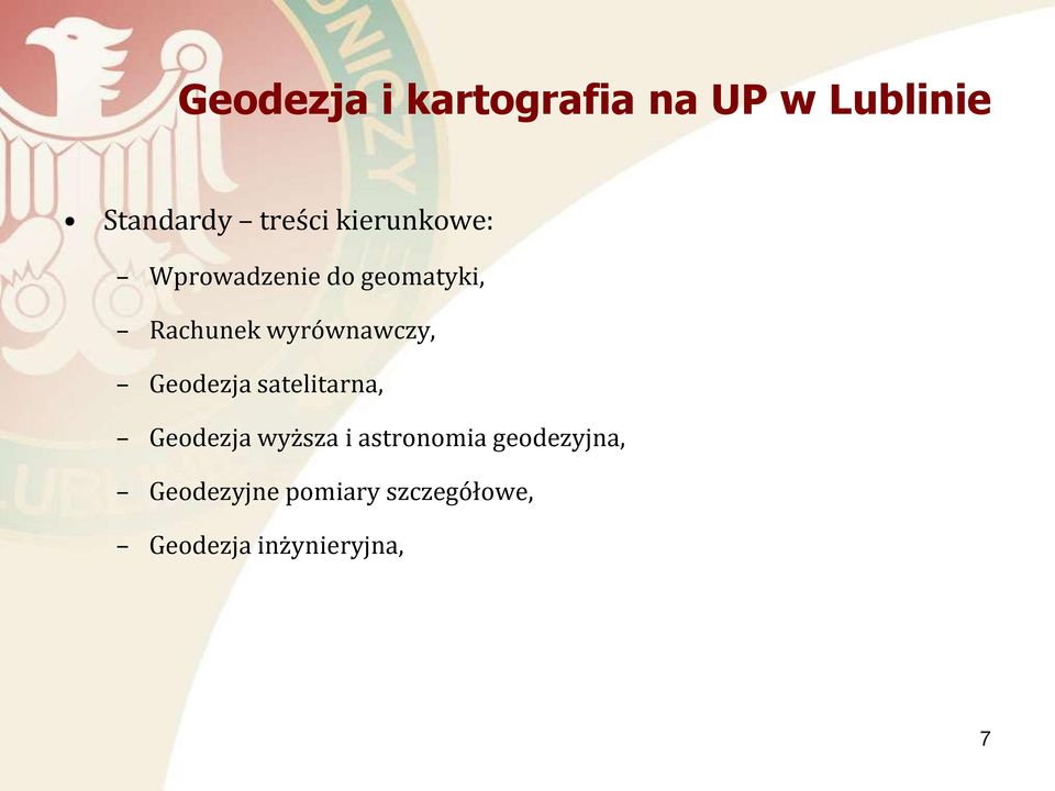 wyrównawczy, Geodezja satelitarna, Geodezja wyższa i