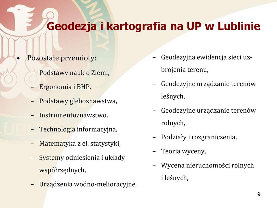 statystyki, Systemy odniesienia i układy współrzędnych, Urządzenia wodno-melioracyjne, Geodezyjna ewidencja sieci