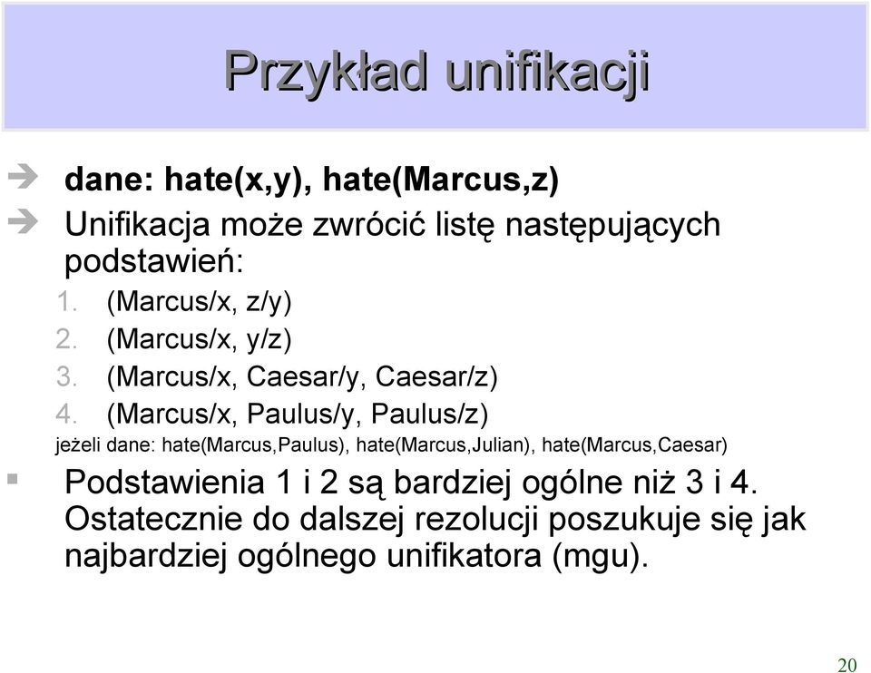 Marcus/ Paulus/y Paulus/z jeżeli dane: hatemarcuspaulus hatemarcusjulian hatemarcuscaesar