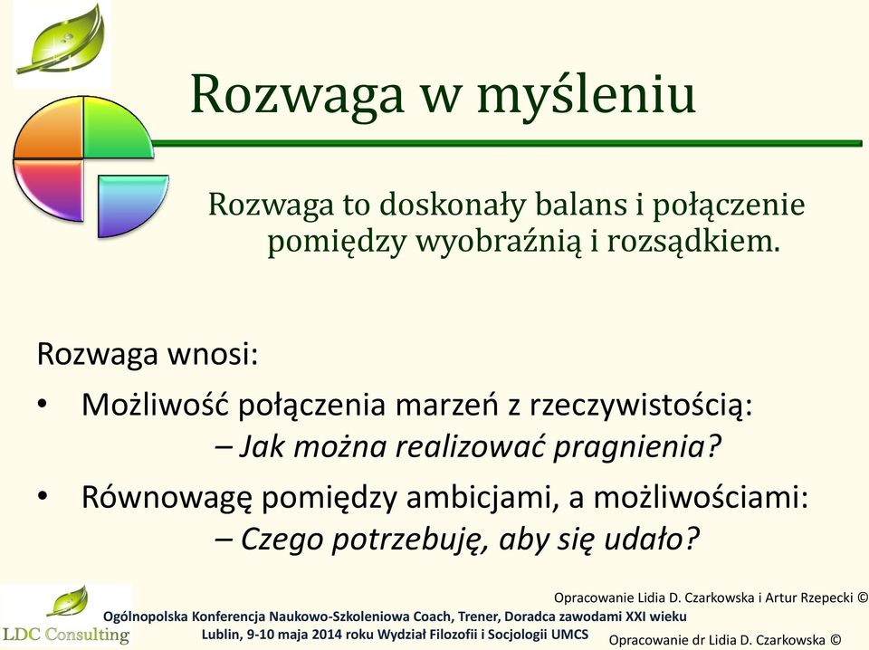 Rozwaga wnosi: Możliwość połączenia marzeń z rzeczywistością: Jak można