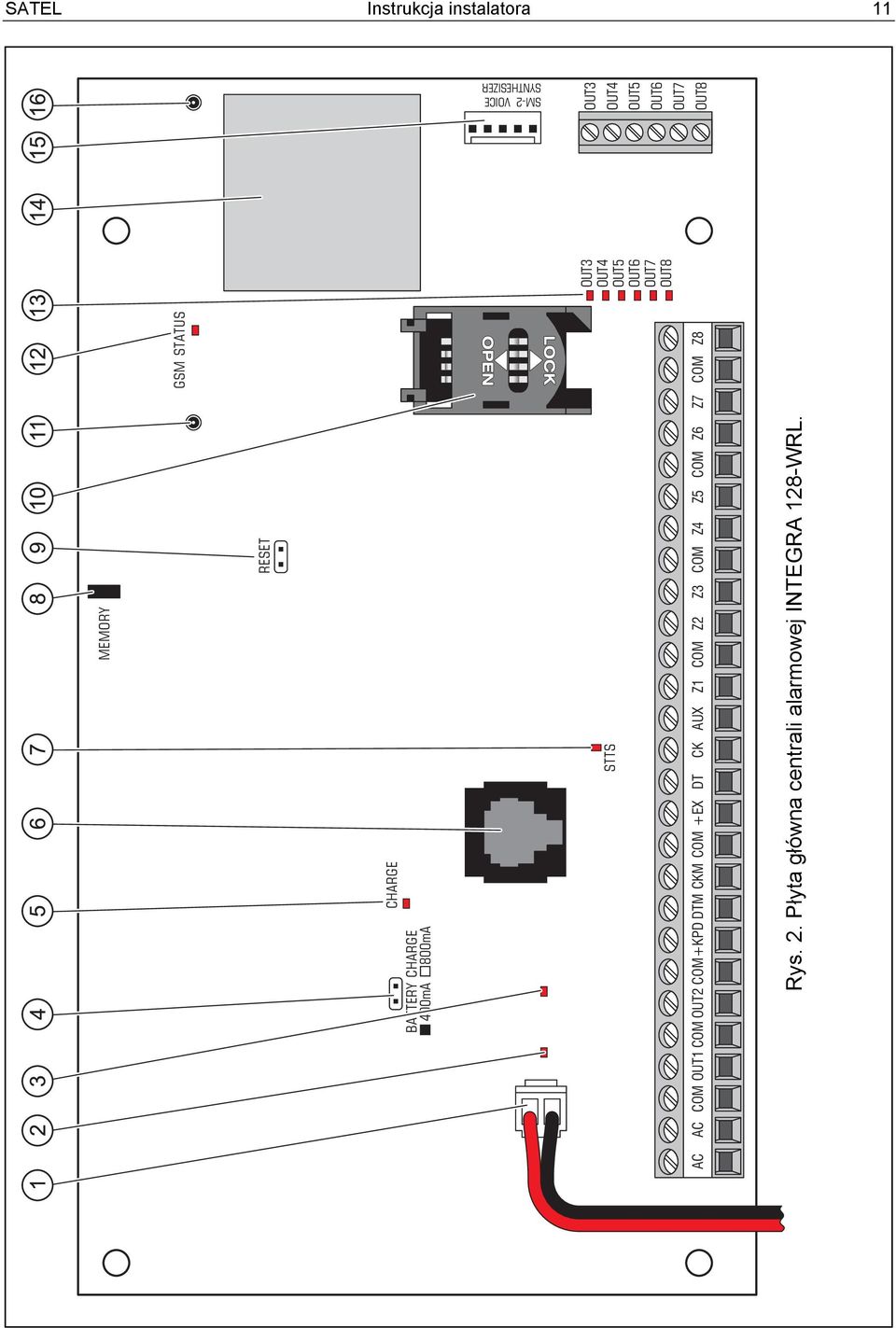 CHARGE CHARGE STTS COM OUT1 COM OUT2 COM+KPD DTM CKM COM +EX DT CK AUX Z1 COM Z2