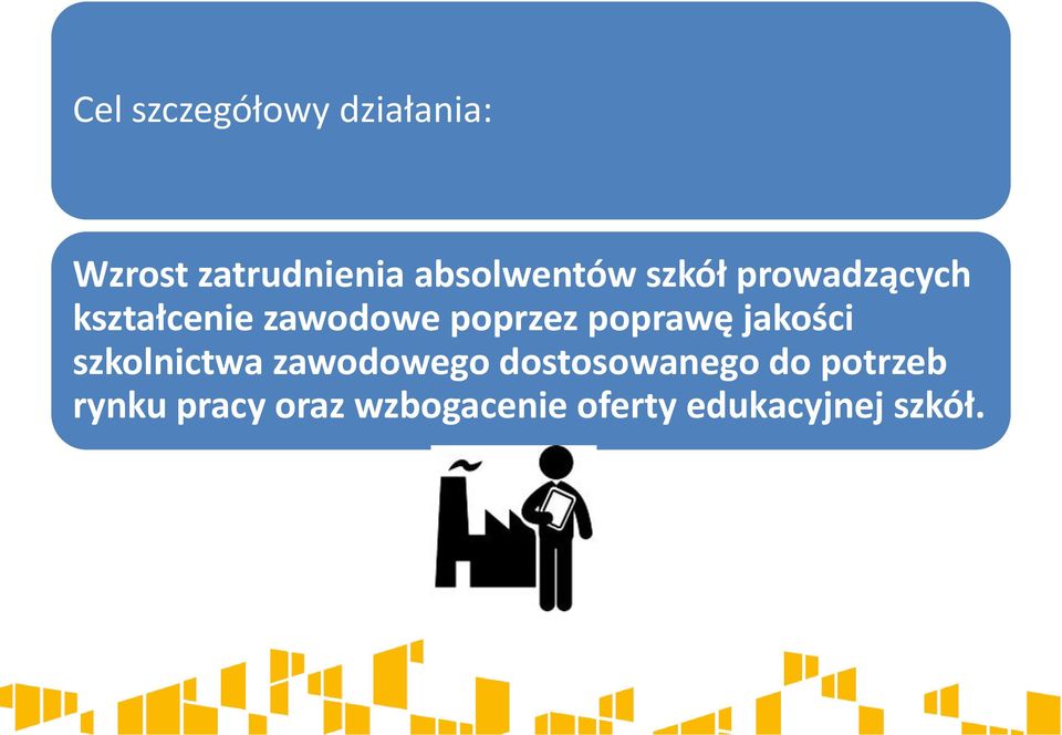 poprzez poprawę jakości szkolnictwa zawodowego