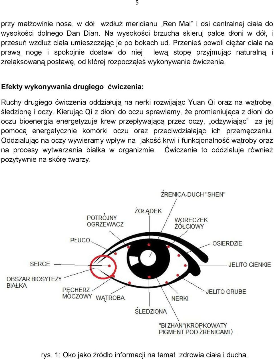 Przenieś powoli ciężar ciała na prawą nogę i spokojnie dostaw do niej lewą stopę przyjmując naturalną i zrelaksowaną postawę, od której rozpocząłeś wykonywanie ćwiczenia.