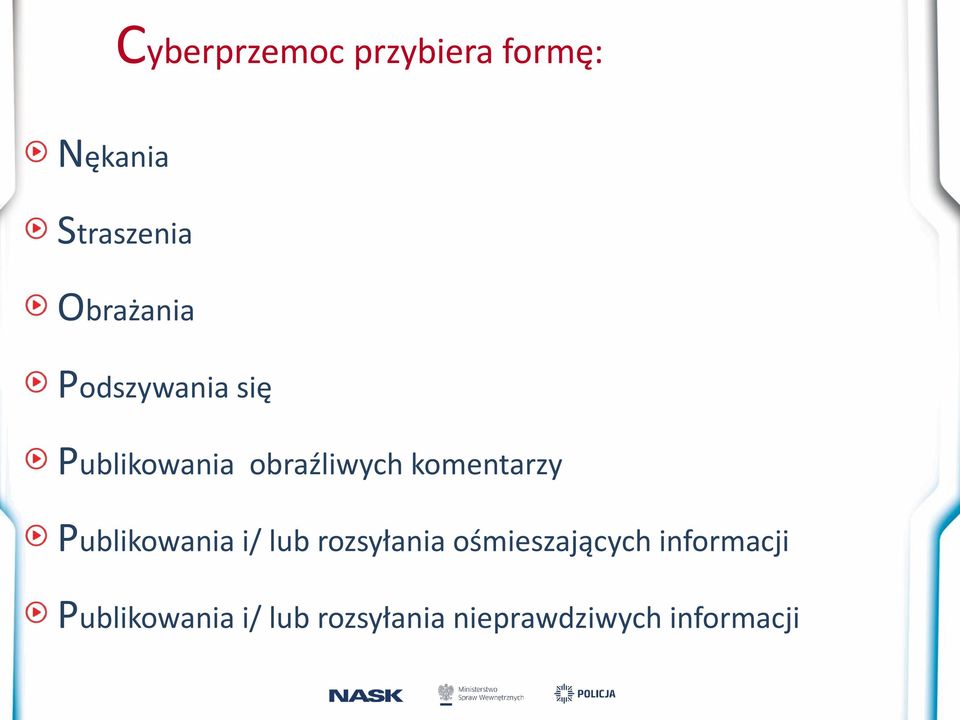 komentarzy Publikowania i/ lub rozsyłania