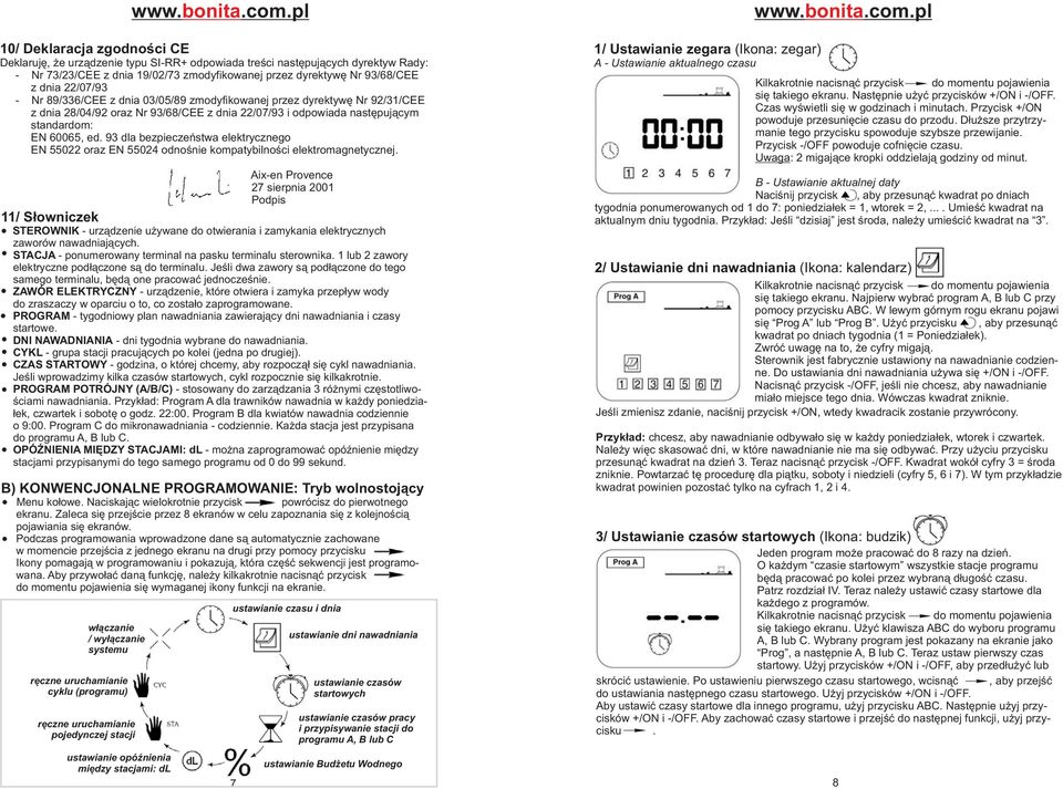 93 dla bezpieczeñstwa elektrycznego EN 55022 oraz EN 55024 odnoœnie kompatybilnoœci elektromagnetycznej.