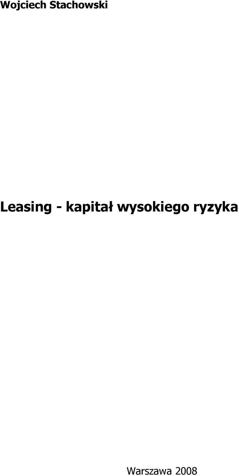 Leasing -