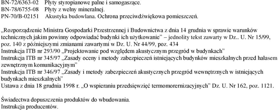 Nr 15/99, poz. 140 z późniejszymi zmianami zawartymi w Dz. U. Nr 44/99, poz.