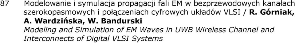 Górniak, A. Wardzińska, W.