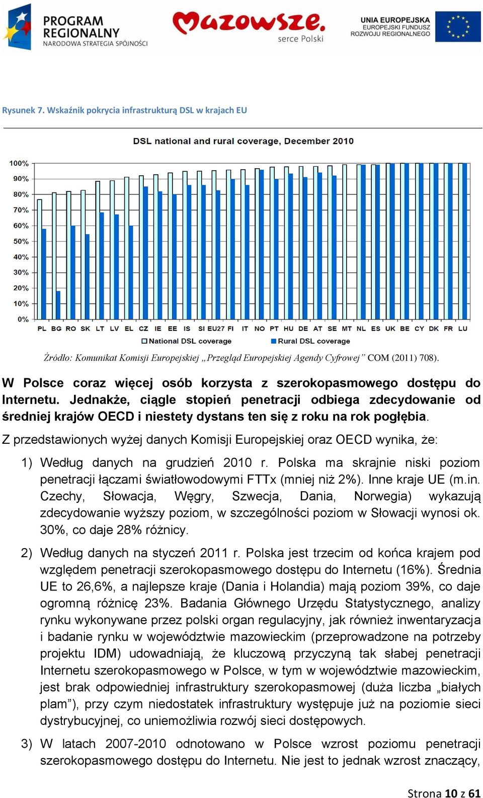 Jednakże, ciągle stopień penetracji odbiega zdecydowanie od średniej krajów OECD i niestety dystans ten się z roku na rok pogłębia.