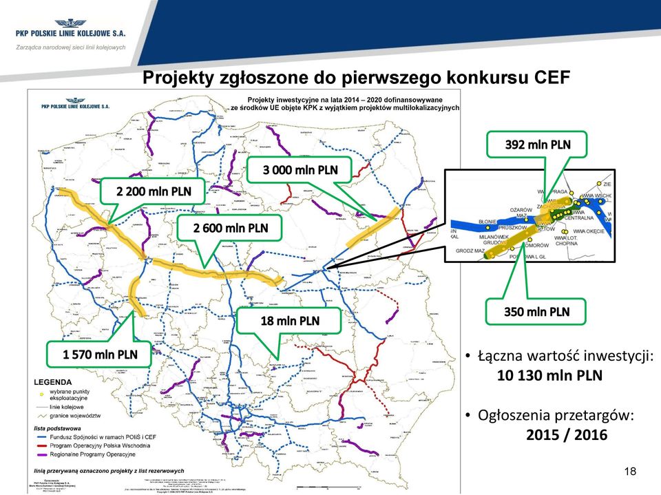 wartość inwestycji: 10 130 mln