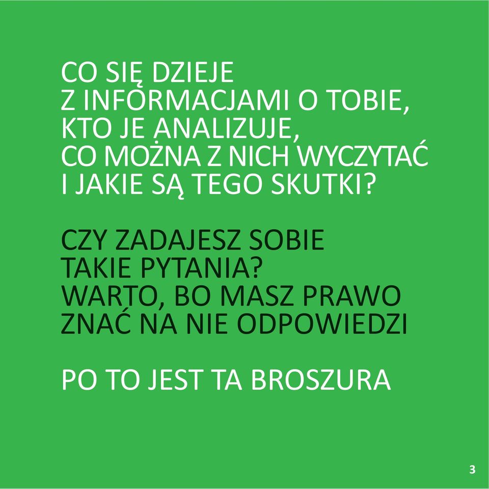 SKUTKI? CZY ZADAJESZ SOBIE TAKIE PYTANIA?