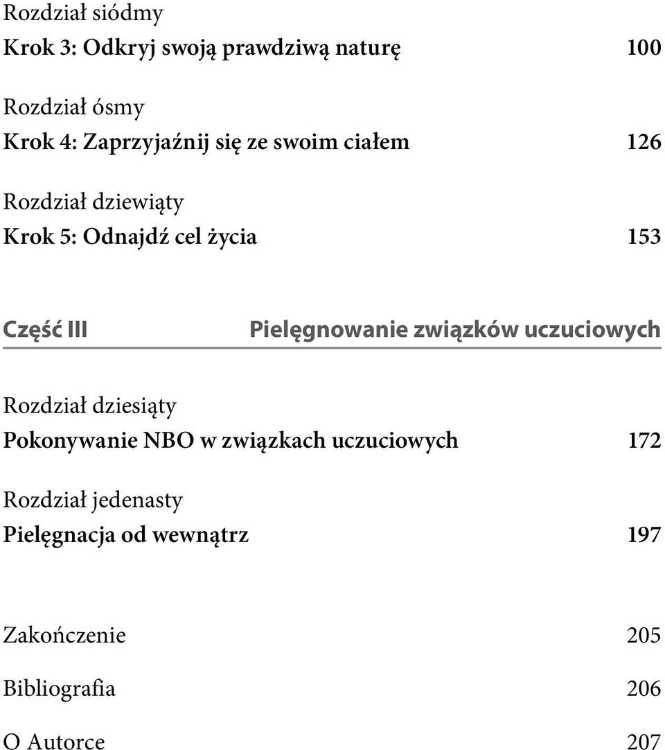 III Pielęgnowanie związków uczuciowych Rozdział dziesiąty Pokonywanie NBO w związkach