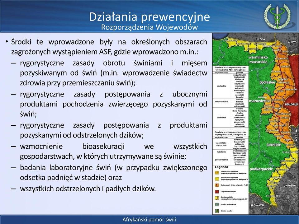 ami i mięsem pozyskiwanym od świń (m.in.