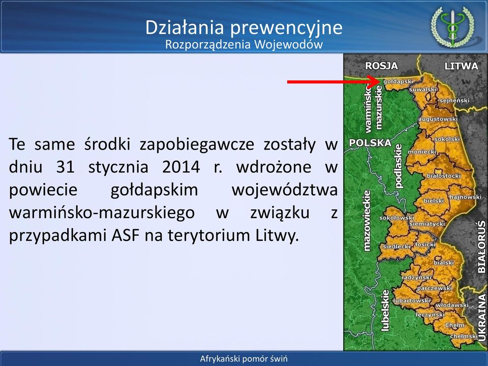 wdrożone w powiecie gołdapskim województwa