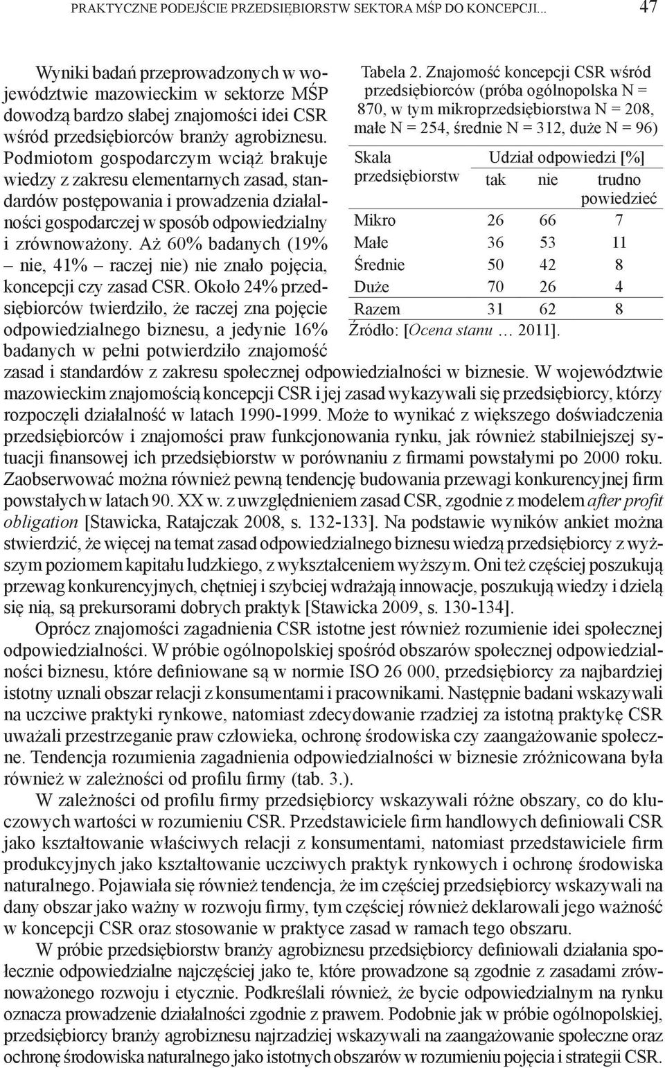 Podmiotom gospodarczym wciąż brakuje wiedzy z zakresu elementarnych zasad, standardów postępowania i prowadzenia działalności gospodarczej w sposób odpowiedzialny i zrównoważony.