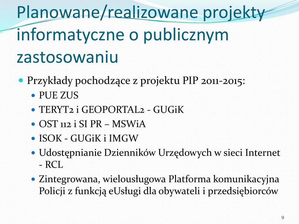 GUGiK i IMGW Udostępnianie Dzienników Urzędowych w sieci Internet - RCL Zintegrowana,