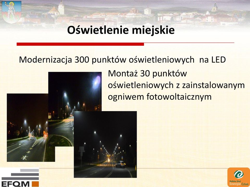 Montaż 30 punktów oświetleniowych z