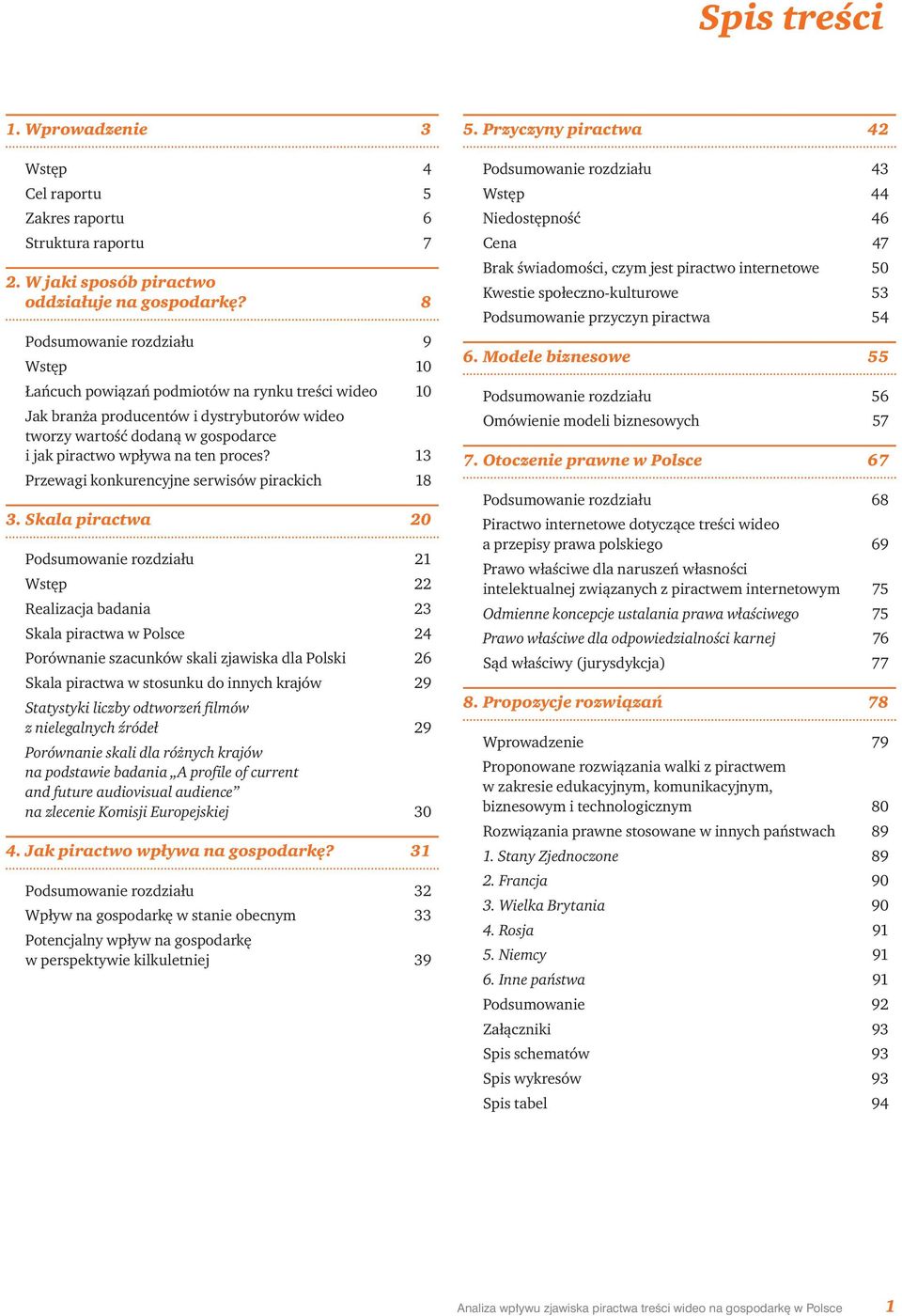 proces? 13 Przewagi konkurencyjne serwisów pirackich 18 3.