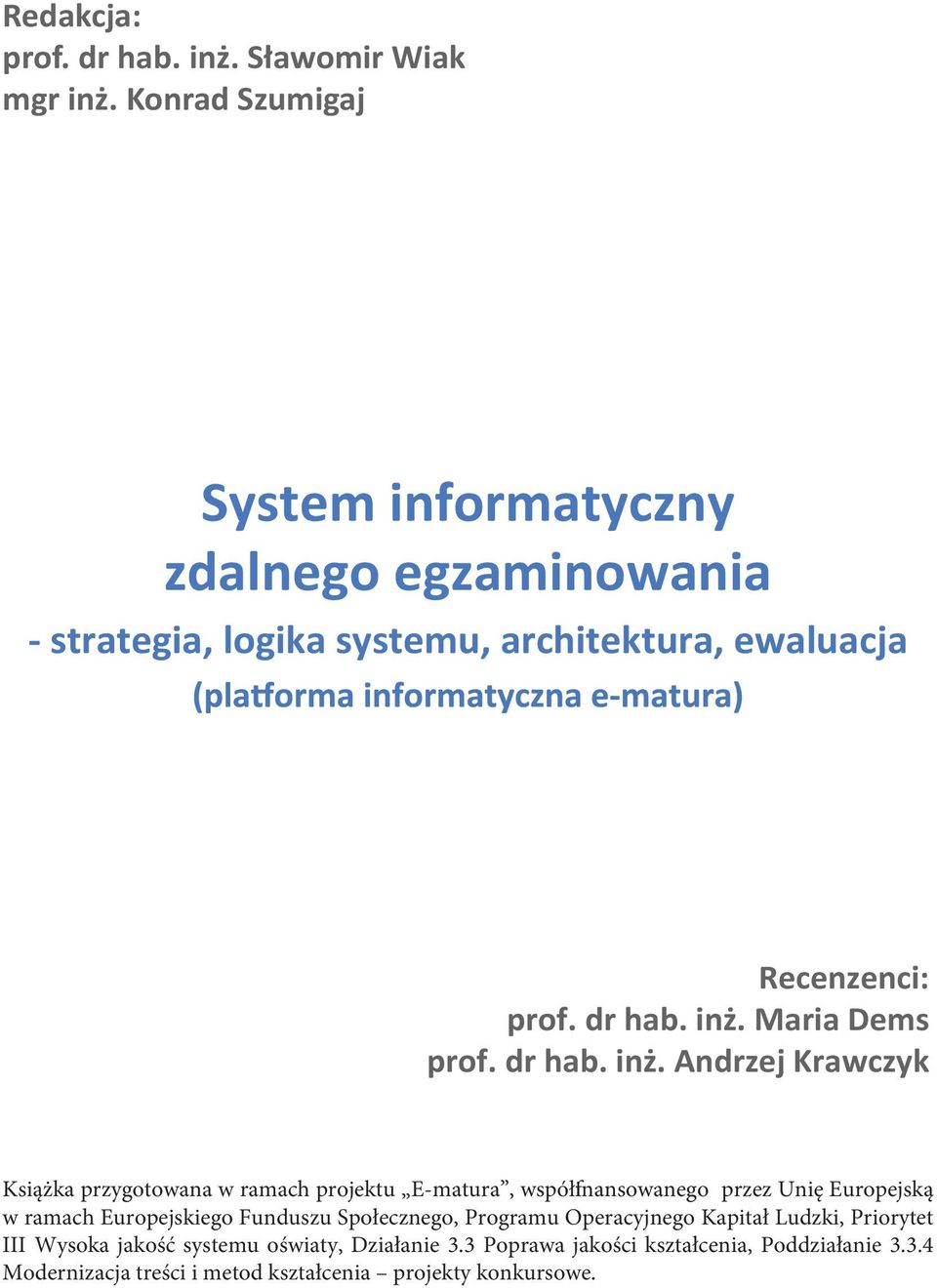 Maria Dems prof. dr hab. inż.