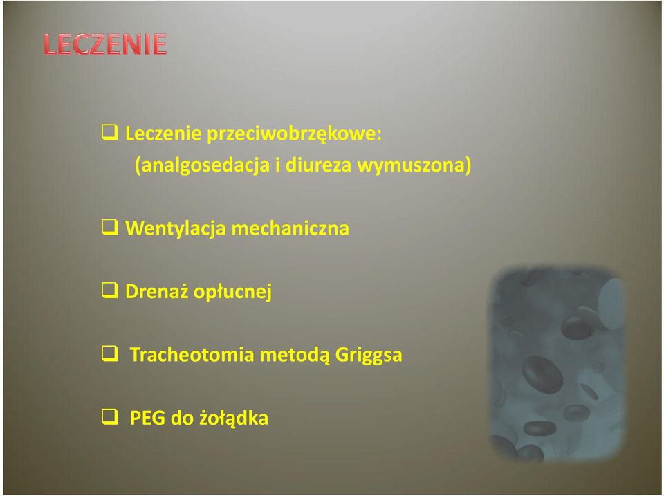 Wentylacja mechaniczna Drenaż