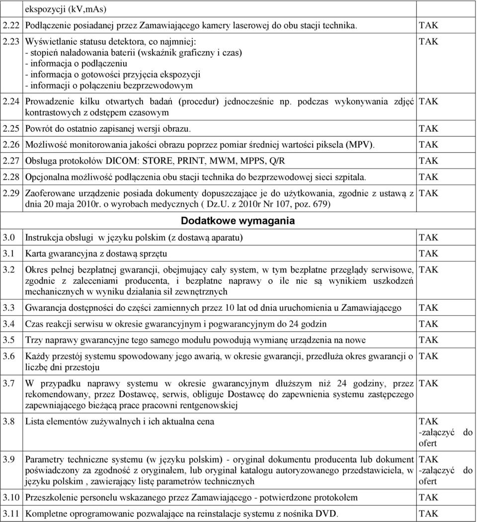 23 Wyświetlanie statusu detektora, co najmniej: - stopień naładowania baterii (wskaźnik graficzny i czas) - informacja o podłączeniu - informacja o gotowości przyjęcia ekspozycji - informacji o